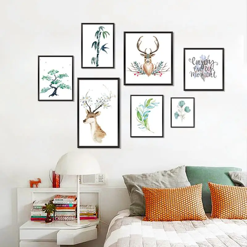 

Small fresh and warm creative wall stickers Nordic bedroom room sofa background wallpaper decoration decoracao para quarto pared