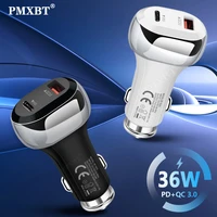 usb type c car charger 36w fast charging pd adapter for iphone 13 pro max xiaomi samsung mobile phone charger usb fast charging