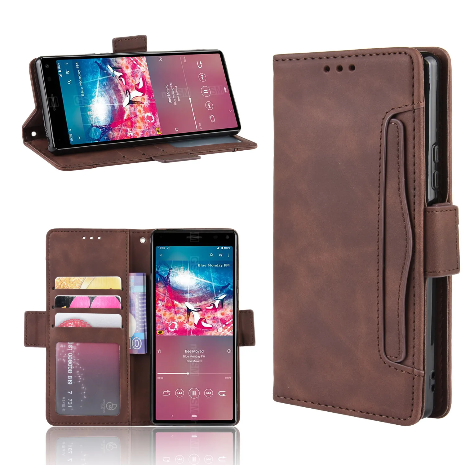 Флип чехол для Sony Xperia 8 мягкая кожаная задняя крышка телефона Xperia8 с отдельными