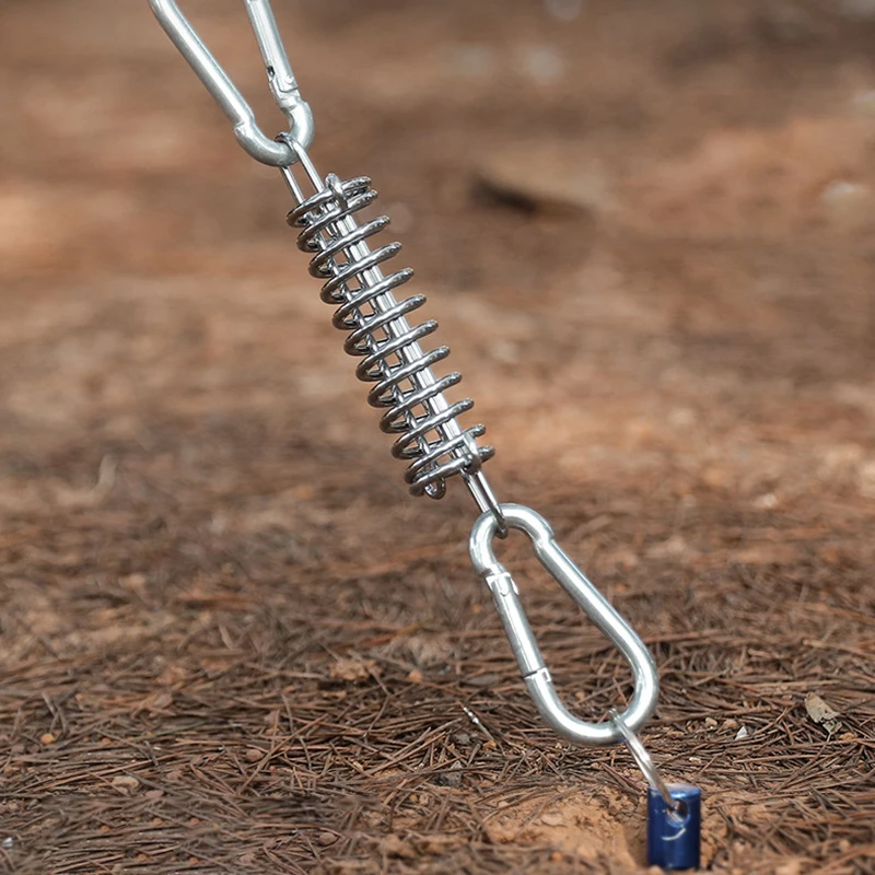 

Newly Camping Tent Spring Buckle High Strength U-shaped Hanging Head Wear-resistant Steel Fixed Buckle for Camping Tent