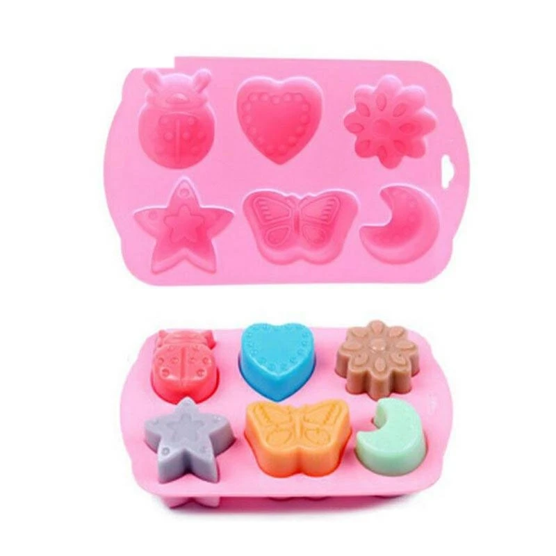 3D насекомые силиконовая форма для шоколада Сделай Сам бабочка Луна Звезда