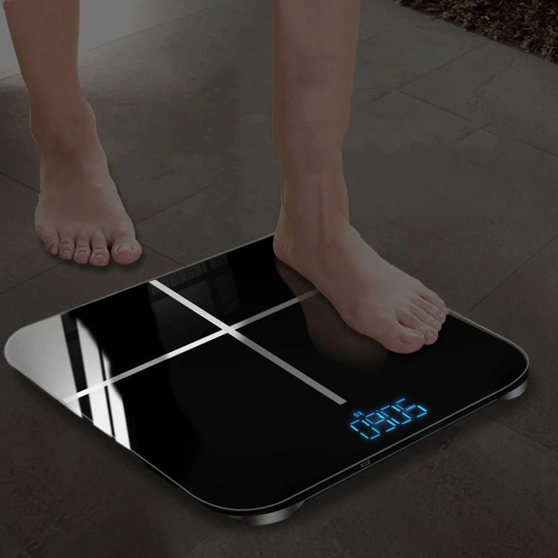 

Bathroom Body Scale LCD USB Charging Smart Electronic Scales Body Weight Balance Digital Weighing Scale
