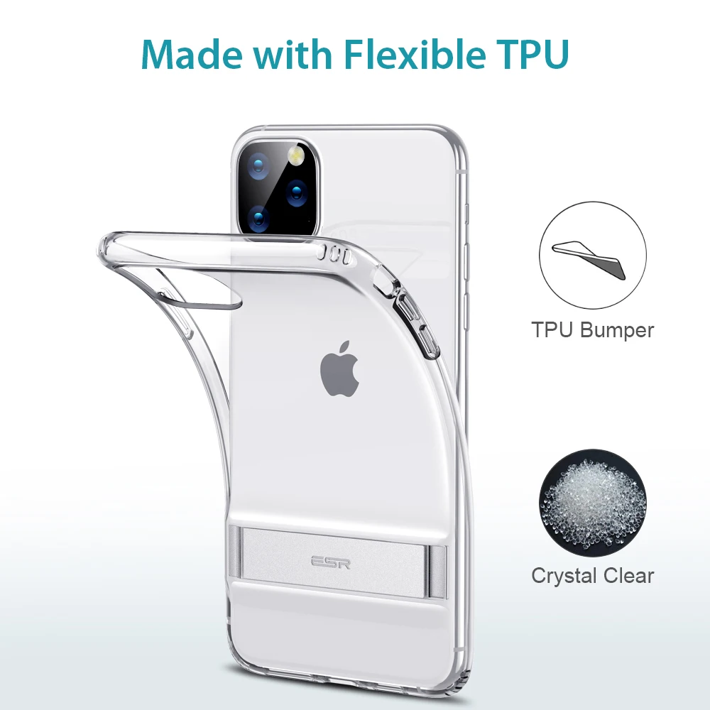 Чехол ESR для iPhone 11 /11 Pro Max металлическая подставка + мягкий бампер из ТПУ задняя