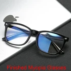 Очки для близорукости для мужчин и женщин, компьютерные оптические аксессуары для защиты глаз, с прозрачными линзами, в квадратной оправе, для геймеров