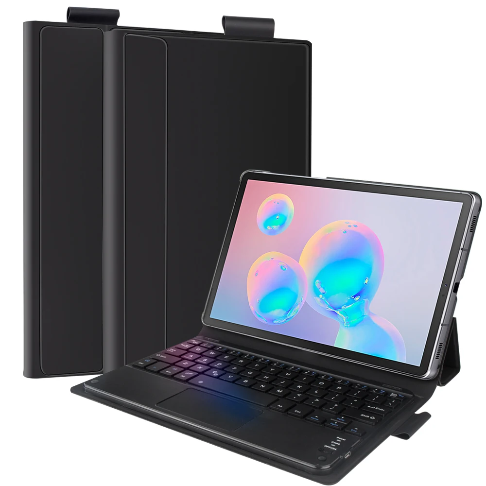 Беспроводная клавиатура для Samsung Galaxy Tab S6 10 5 кожаный чехол планшета 2019 с Bluetooth и