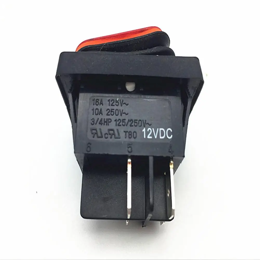 Switch Car Led Bakcground Light 1pc DIY Locking Red Blue Yellow Green Button On-Off 4Pin Rocker | Автомобили и мотоциклы