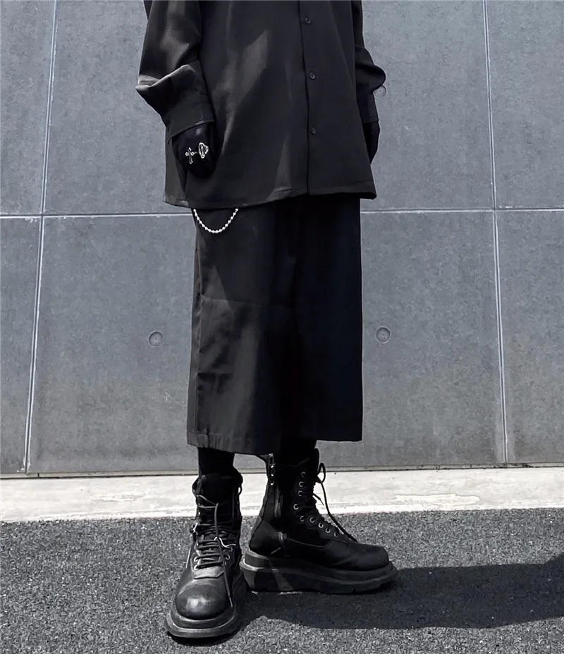 Гонконгский стиль японский свободный костюм с восьмиточечными брюками мужские