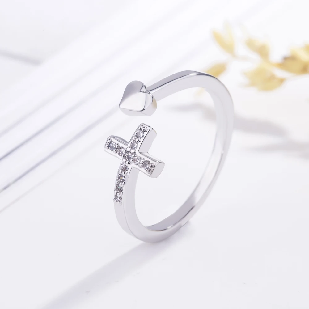 Женские Модные кольца из стерлингового серебра 925 пробы модный изменяемый Размер