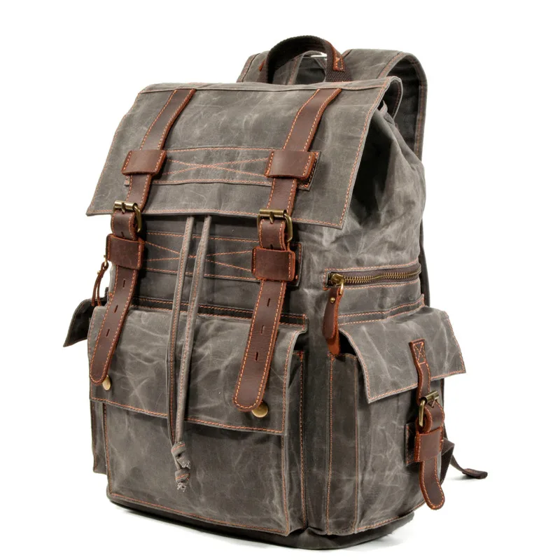 

Men's Backpack Casual Multifunctional Backpacks Men Canvas Travel Computer Backpack Men's Outdoor Mountaineering Bag School Bags