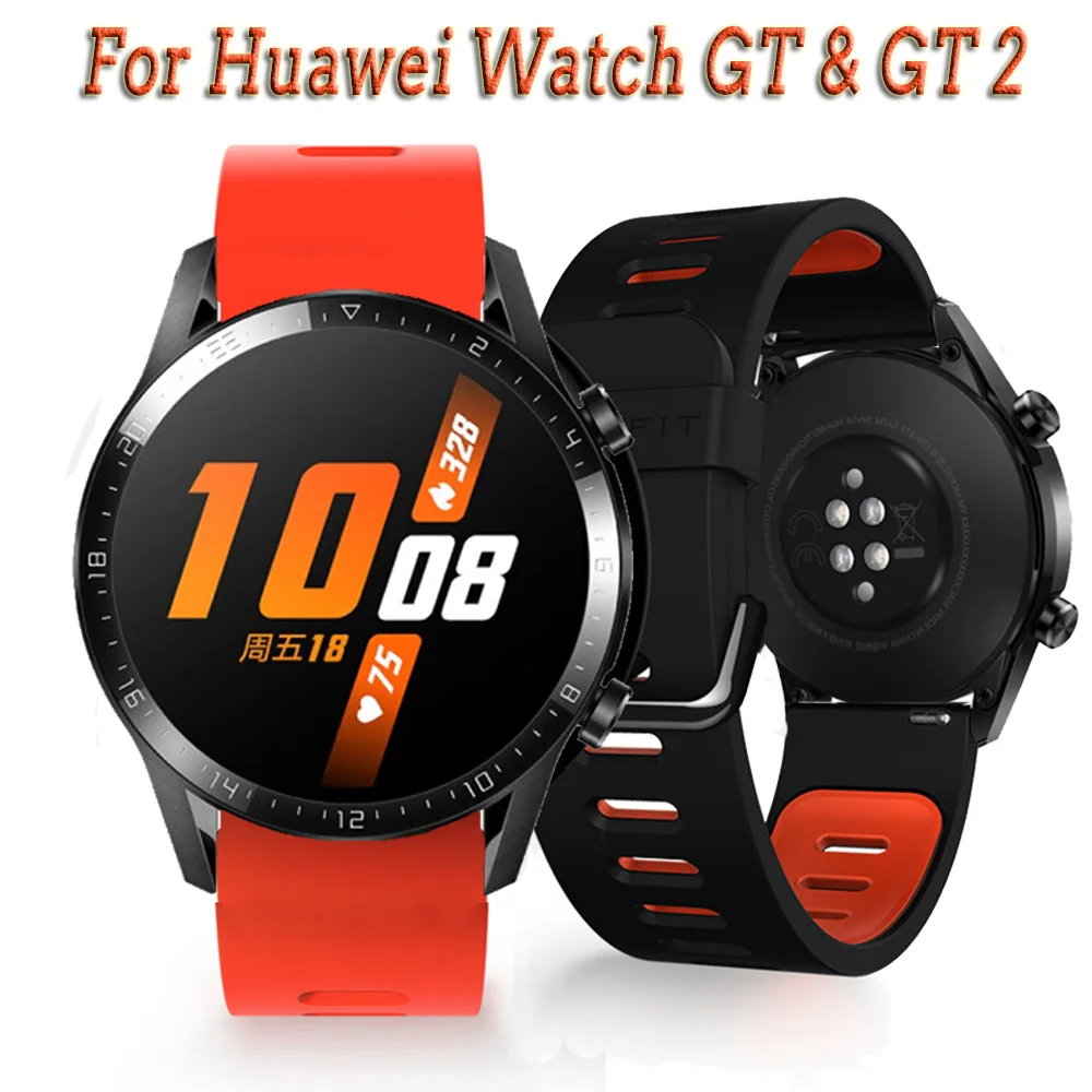

22mm Watch Band For Huawei Watch GT 2 46mm GT2 Strap Honor Watch Magic Silicone Watch Strap Watchband Replacement Sport Bracelet