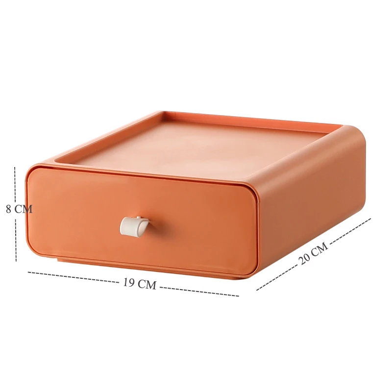 

New Desktop Organizer Drawer Makeup Storage Box Stackable Jewelry Container Large Capacity Mask Office Storage Medicine Case Box