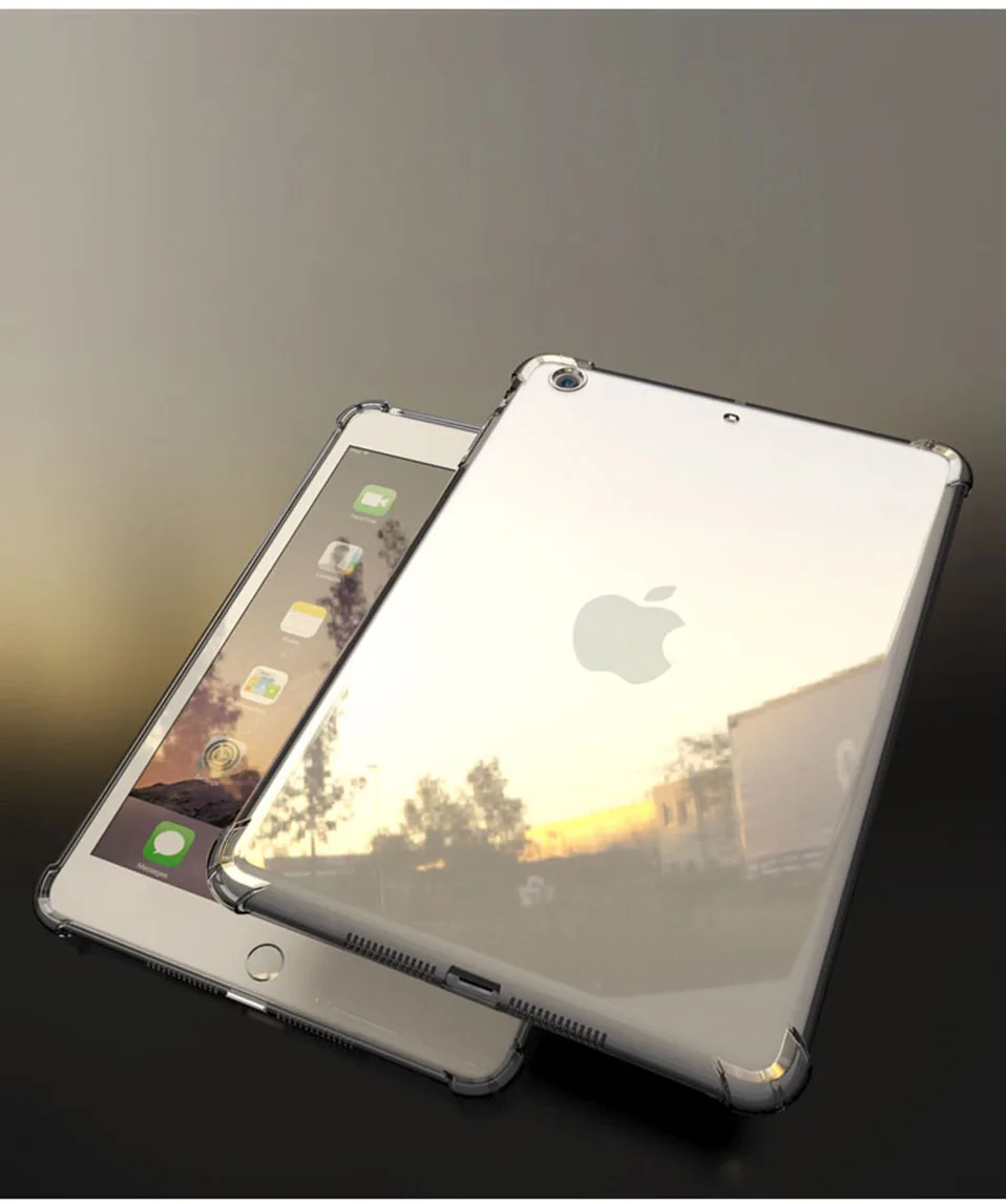 Противоударный чехол для нового iPad Pro 10,5 Air 2 9,7 Mini 4 2 3, чехол-накладка из мягкого ТПУ для iPad Air 1 Pro 10,5 Mini 2 3 4
