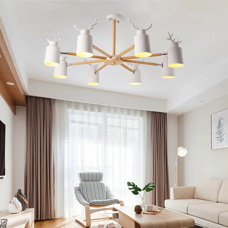 Скандинавская Современная Минималистичная Люстра для гостиной спальни кухни