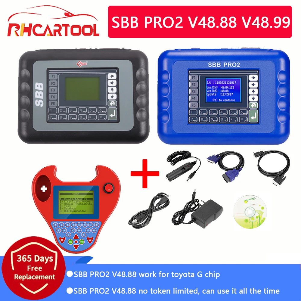 

Диагностический инструмент OBD2 SBB Pro2 V48.88 V48.99 V46.02 v33.02, программатор ключей для AUDI, HYUNDAI, CADILLAC (GM), HYUNDAI, США