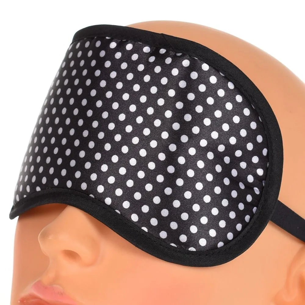 Разноцветная маска в мелкий горошек для сна расслабляющая дорожная забавная