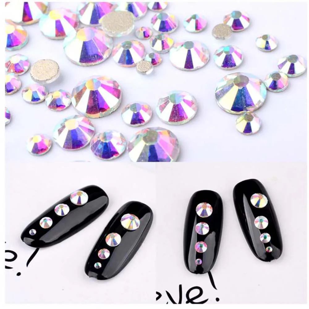 450 шт. круглые наклейки для дизайна ногтей 5 размеров | Красота и здоровье