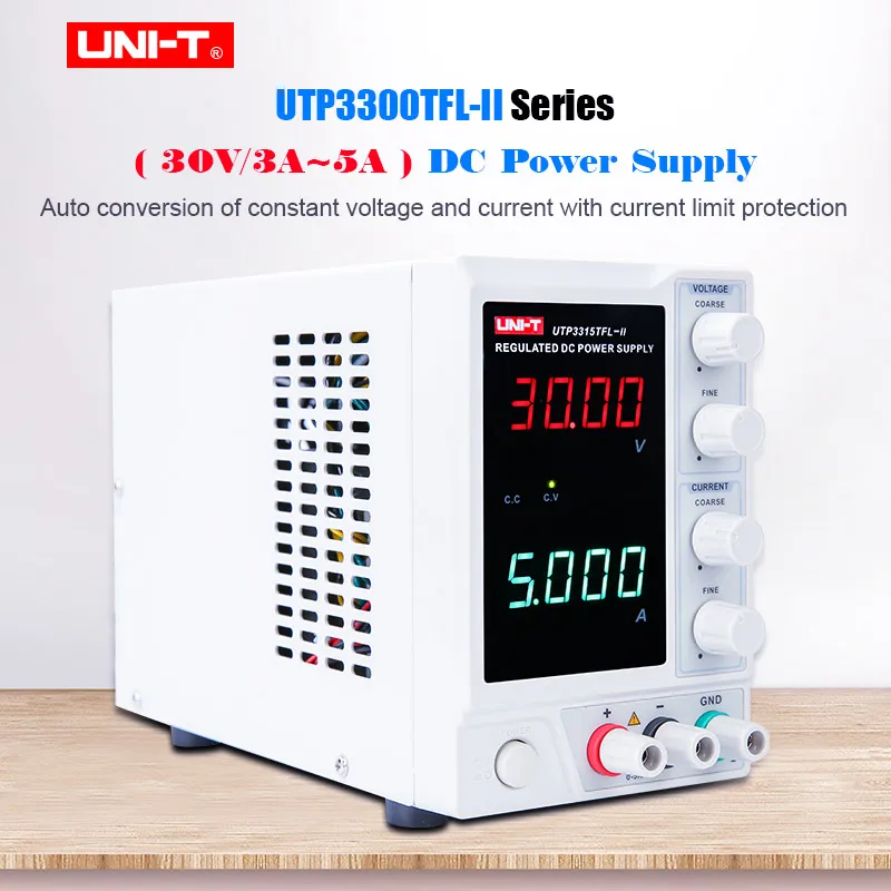 

UNI-T Power Supply UTP3313TFL-II/3315TFL-II 30V3A 30V5A Single-channel Linear DC Stabilized Volt Current Dual Display