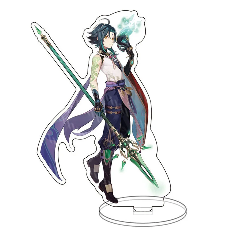 

Genshin Impact 2021 Hot Mihoyo Games Paimon Diluc Barbara Lumine Acrylic Figure Stand Model Anime Figure Toys for Boys