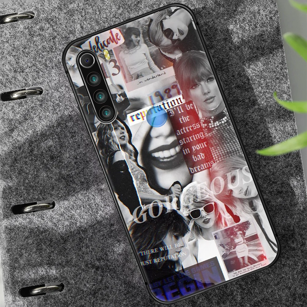 

Taylor Alison Swift Phone Case Cover Hull For XIAOMI Redmi 7 7a 8 8a 9 10X NOTE 6 7 7s 8 8t 9 9s Pro Max black Bumper Fashion