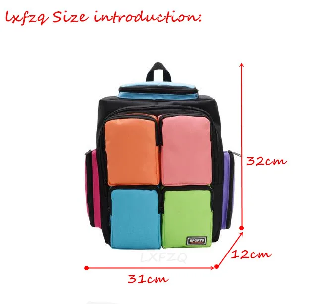 

NEW 4-12 years Children School Bags Kids Backpacks School Backpack Bags splice School Backpack Orthopedic School Bags For Boys