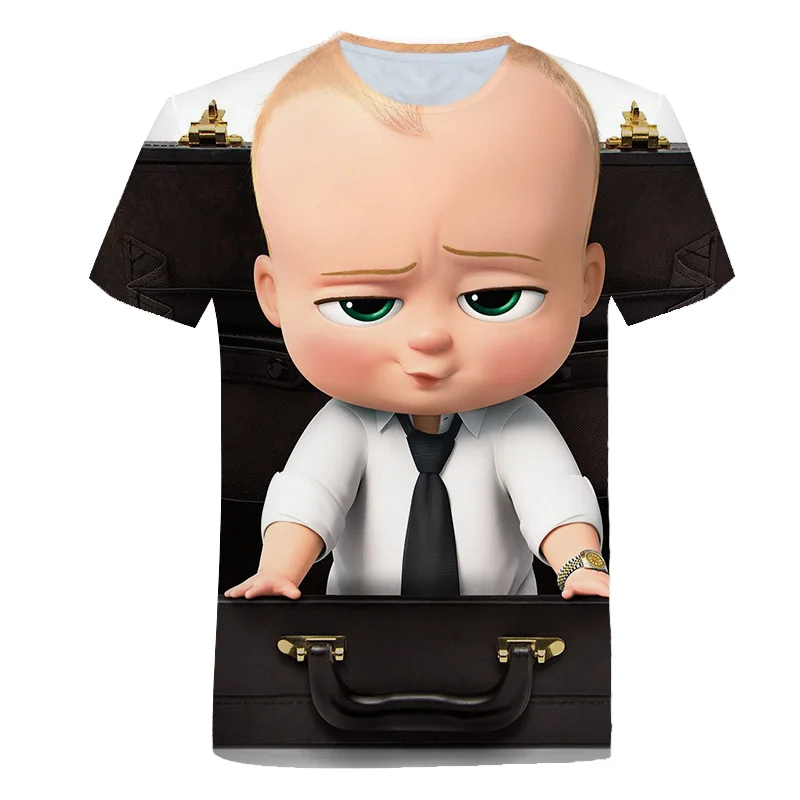 

Summer Cute Baby Cartoon T Shirt 4-14 Year Kids Clothes Printing T-Shirt Boys Short Sleeve Children 2020 Streetwear Casual Tops