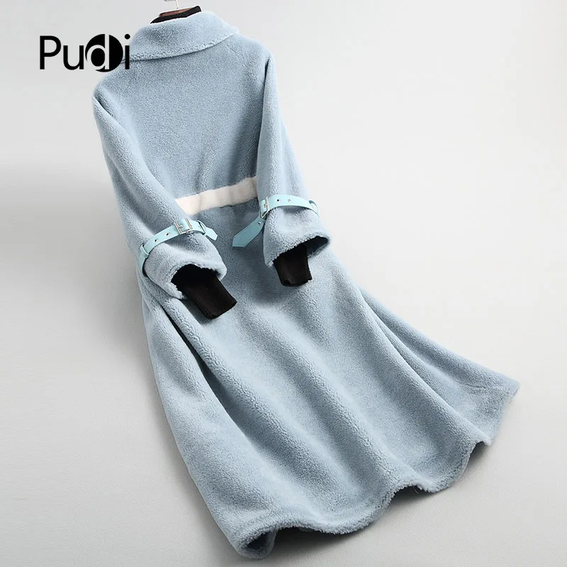 PUDI A18204 женская зимняя теплая куртка с натуральным мехом, женское длинное пальто, куртка, пальто