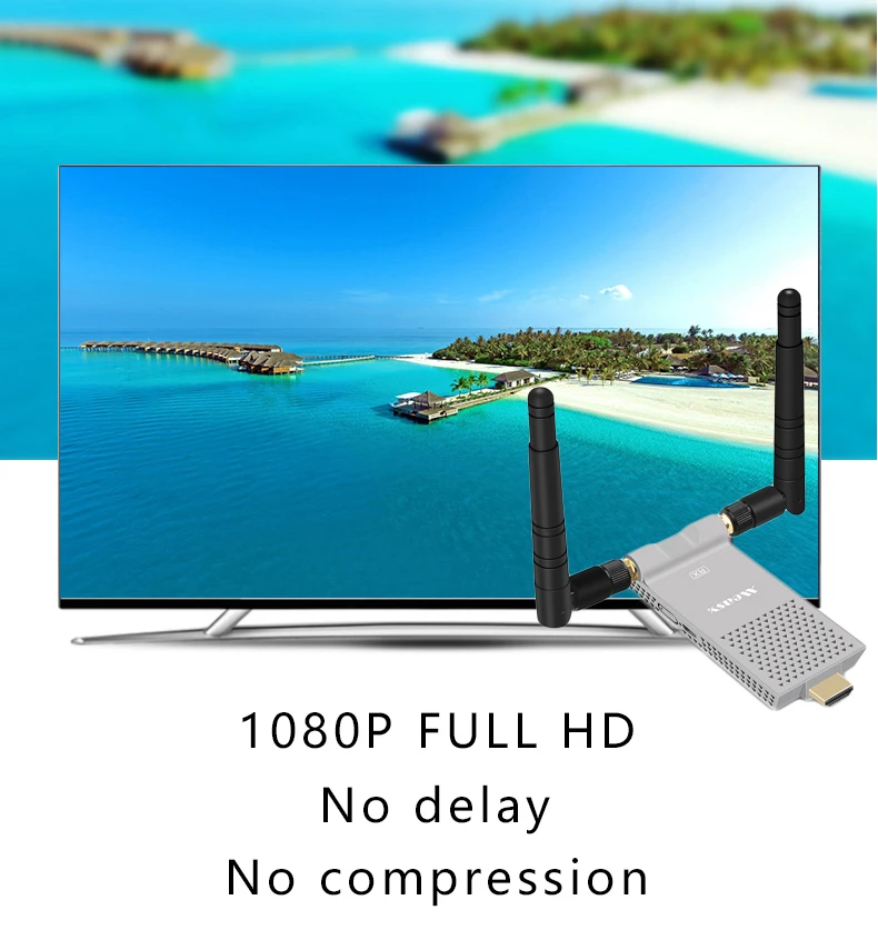 MEASY Air Prime беспроводной HDMI удлинитель 656 футов/200 м(HDMI передатчик+ приемник) Поддержка HD 1080P 3D видео и аудио