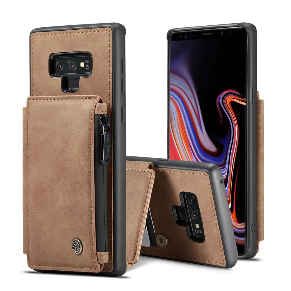 

Чехол для Samsung Galaxy Note 9 кошелек на молнии откидная крышка слот для карты противоударный полный защитный чехол для Samsung Galaxy Note 9