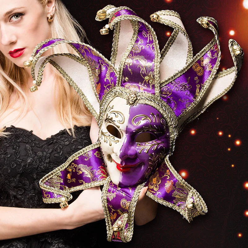 Маскарадный клоун на новый год маска все лицо для мужчин и женщин ретро