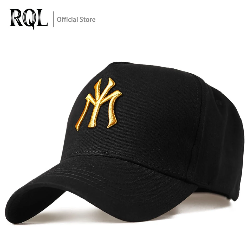 Men's Sun Sport Hats Black Baseball Caps For Men Snapback Embroidered Logo Brand Hip Hop Cotton Adjustable 2021 Summer Fashion |