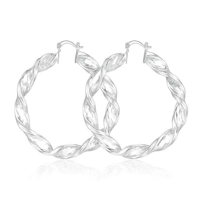 60mm Silver Модная обувь в стиле панк большие металлические защитные чехлы для сидений, сшитые специально для Great Wall серьги в виде колец, для Для женщин ювелирные изделия ZK40 золото Цвет мульти Размеры Pendientes 40/50/60/70/80 мм - Окраска металла: 60mm Silver