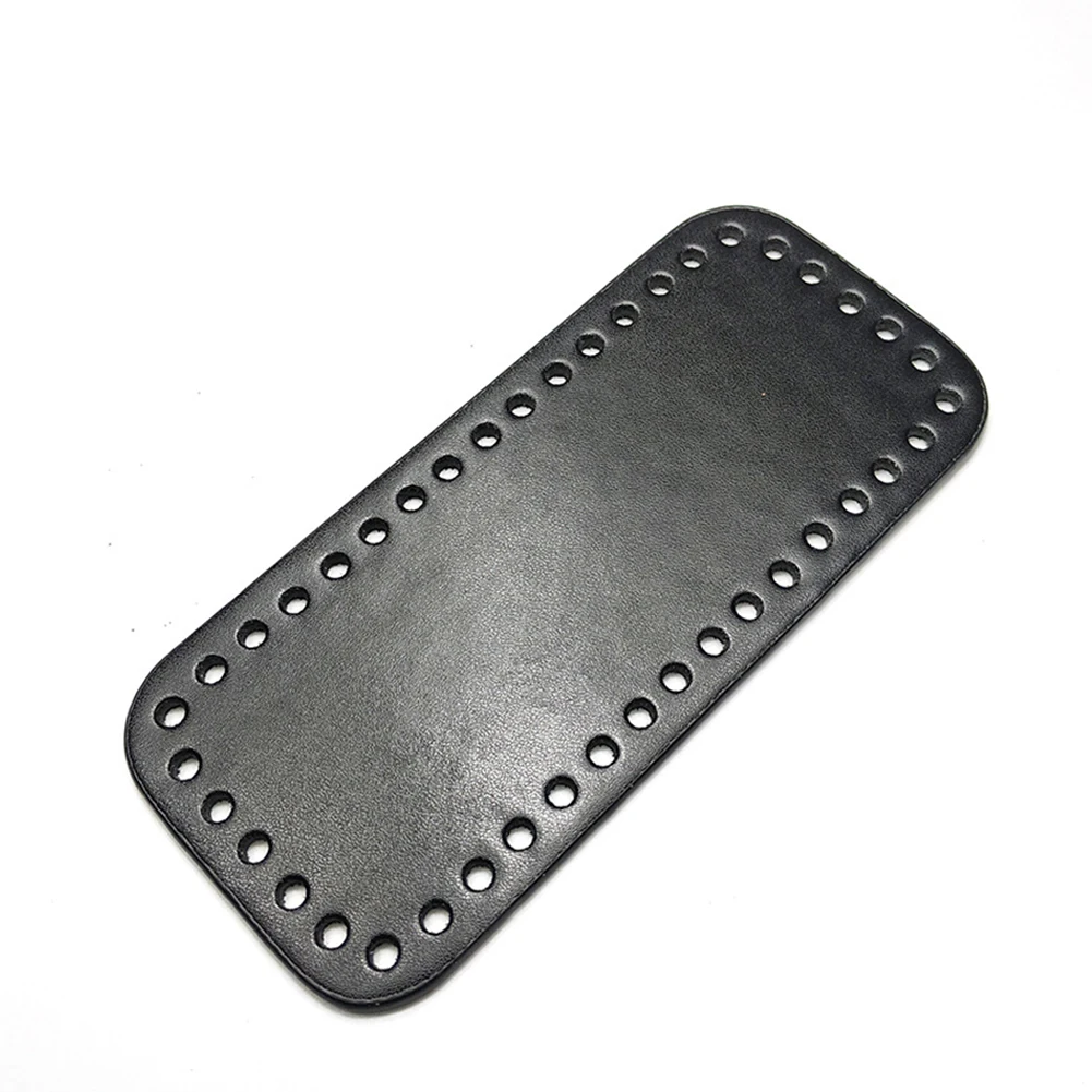 18*8 см Прямоугольный Мешок PU патент мешок дно для сплетенные сумки 42 Отверстия