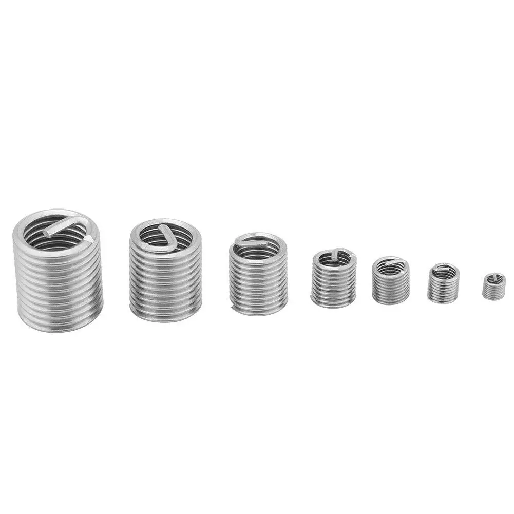 

60pcs M3-M12 Stainless Steel SS304 Coiled Wire Helical Screw Thread Inserts Useful High Quality New