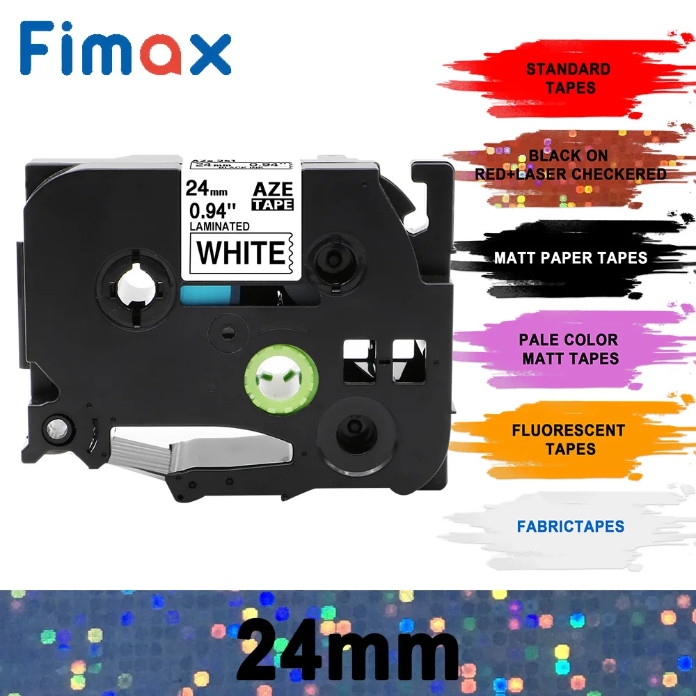 Fimax 1 пакет TZe651 TZe 251 TZE 451 Совместимость для Brother P touch этикетировщик 651 черный на