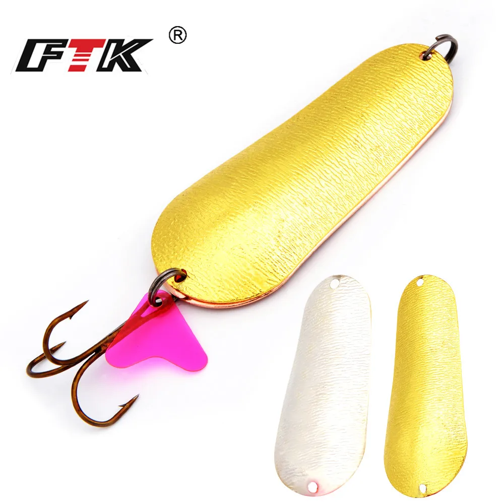 FTK 1 шт. 24 г приманка для рыбной ловли ложка шум блестки карпа искусственная 1/0