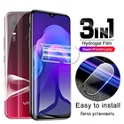 3in 1 Гидрогелевая пленка на заднюю панель для Vivo Y11 2019 Y1s Y12 Y17 Y31 Y51 Y50 Защитная пленка для объектива камеры не защитное закаленное стекло