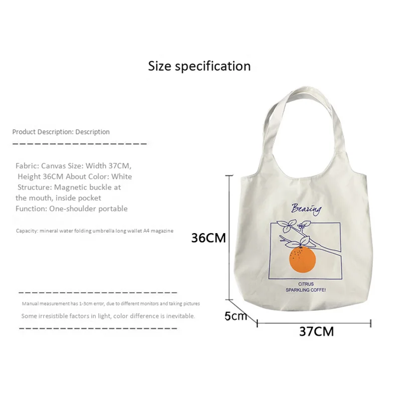 

Fashion Women's Anime Canvas Shoulder Bag Large Capacity Shopping Bag School Bag Travel Leisure Handbag