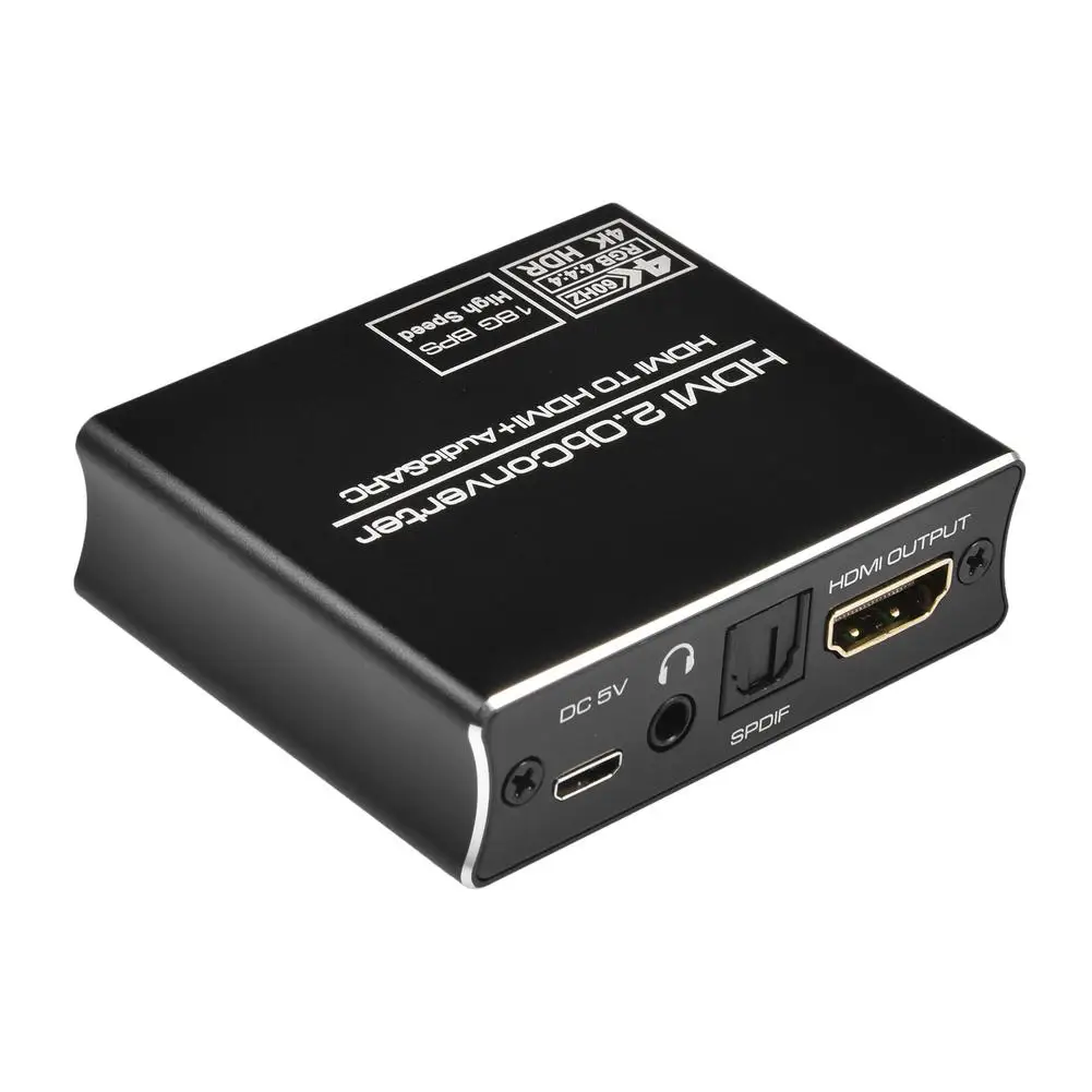 

Аудио-разветвитель ARC HDMI версии 2,0 4K60PS5 в Оптическое волокно 5,1 аудио 3,5 разъем для наушников усилитель мощности аудио