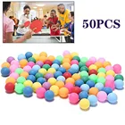 25 #50 шт.упак. Цветной шарики для пинг-понга 40 мм развлечения высокое качество мячи для настольного тенниса разноцветные игры 2021