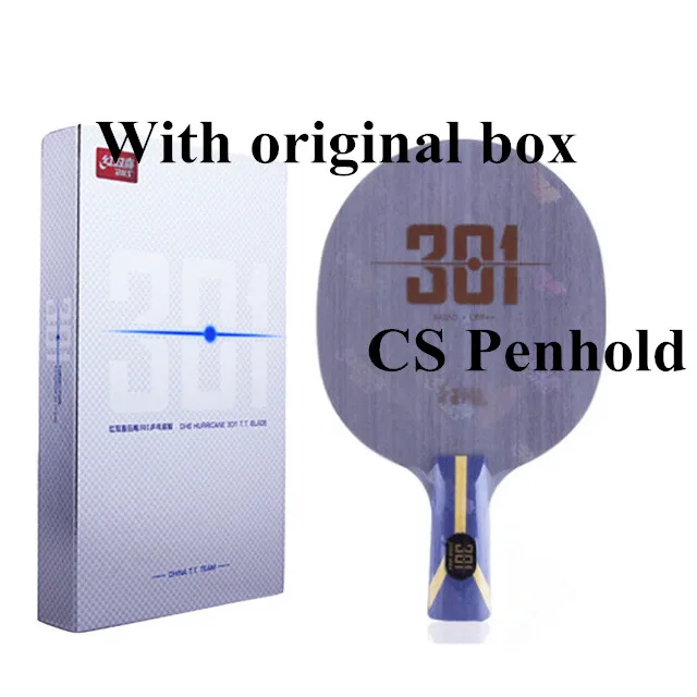 CS Blade with box Новинка DHS Hurricane 301(H301) ракетка для настольного тенниса(как N301) Arylate Carbon ALC ракетка для Пинг-Понга Летучая мышь ракетка - Цвет: CS Blade with box