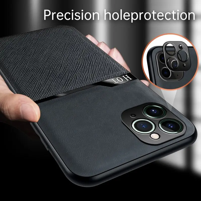 

For Iphone 11 12 Pro Max 6 7 8 Plus 12 Mini Case Luxury Anti Fall Leather Cover For Iphone X Xr Xs Max Pc Se 2020 Hard Case