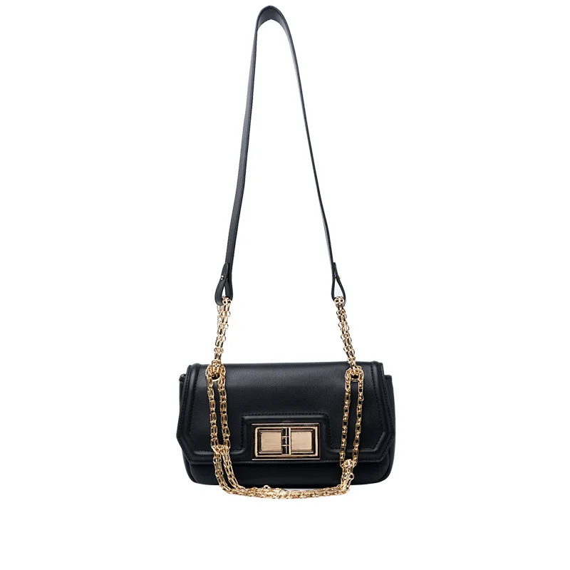 

Texture shoulder bag female 2021 spring new fashion lock qi network red chain diagonal small square bag