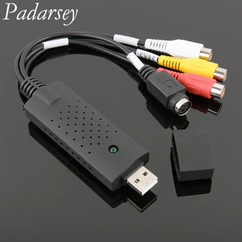 Padarsey новая видеокарта USB 2 0 видеопреобразователь аудио Захват карта VHS Box VCR TV к