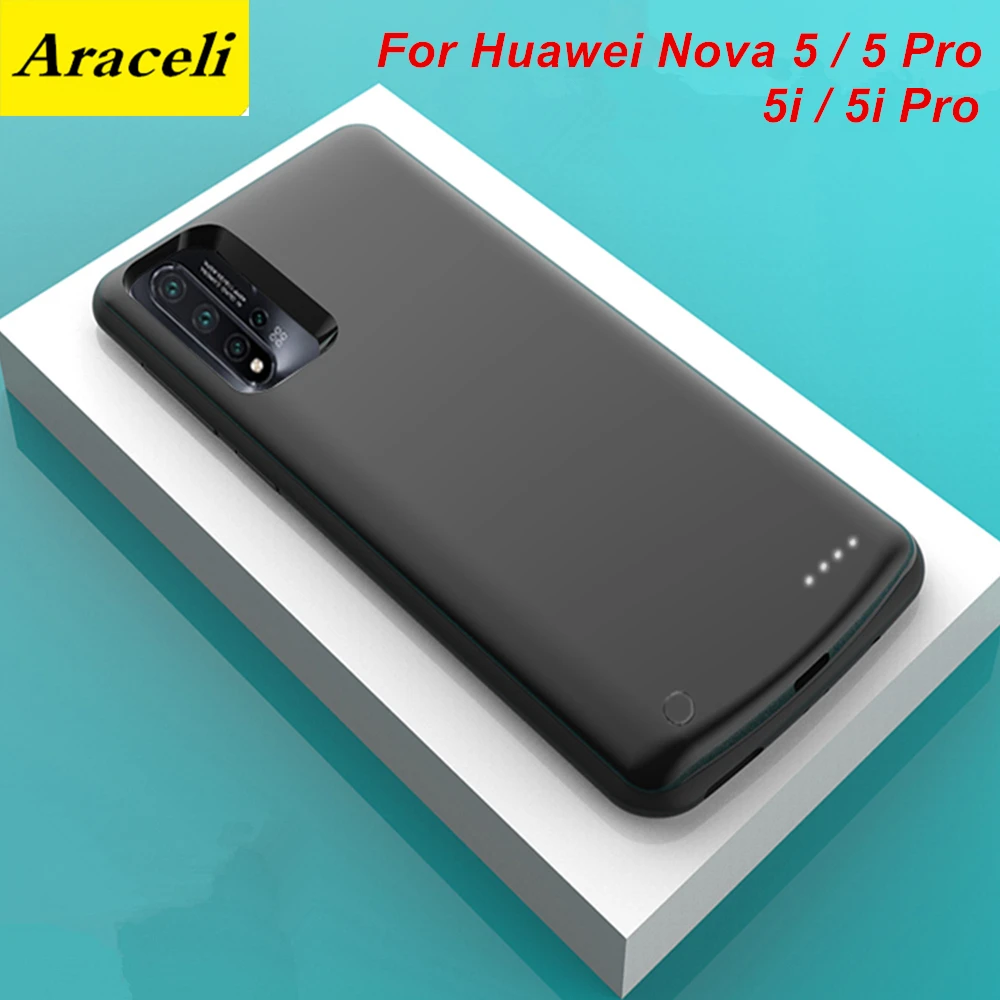 Araceli 6500 мАч для Huawei Nova 5 Pro 5i чехол зарядного устройства смартфона внешний