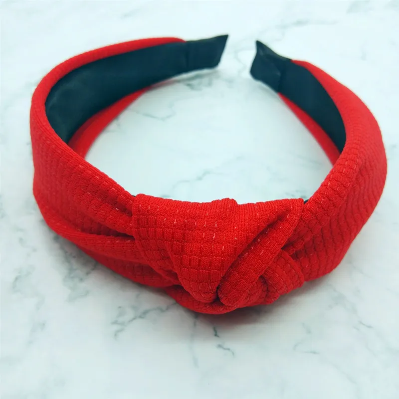 

Free shipping Waffle hairbands ins wide girl's neon headbands lady's headwear hair accessories