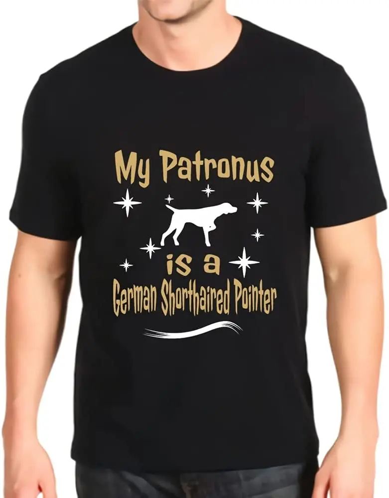

New Printed T-shirt My Patronus Is A Dog Baseball Loose Top Mens