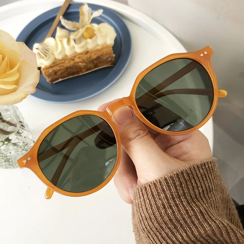Очки солнцезащитные для мужчин и женщин UV-400 Модные Винтажные маленькие
