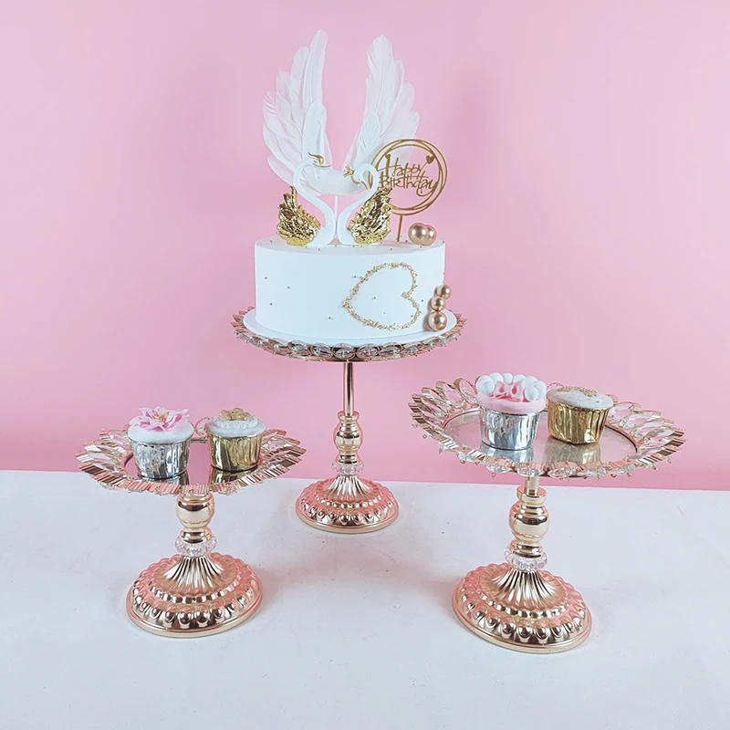 

1pcs gold/silver Dessert Table Fitting Home Soft Decoration Crafts/Figurines & Miniatures