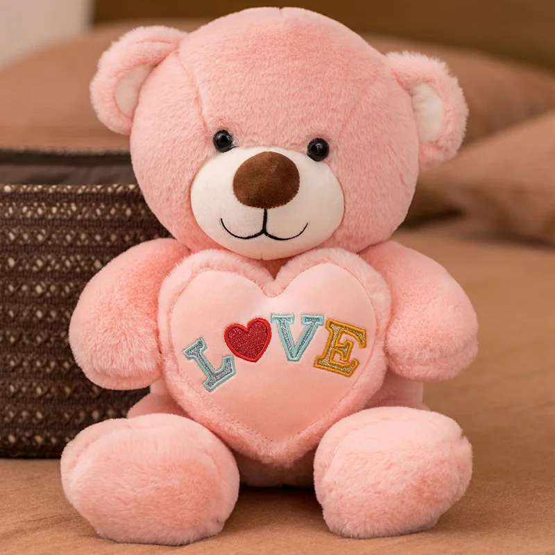 

45/65cm hug bear doll plush toy, soft and comfortable, lovely image, thoughtful gift for children and friends, home decoration