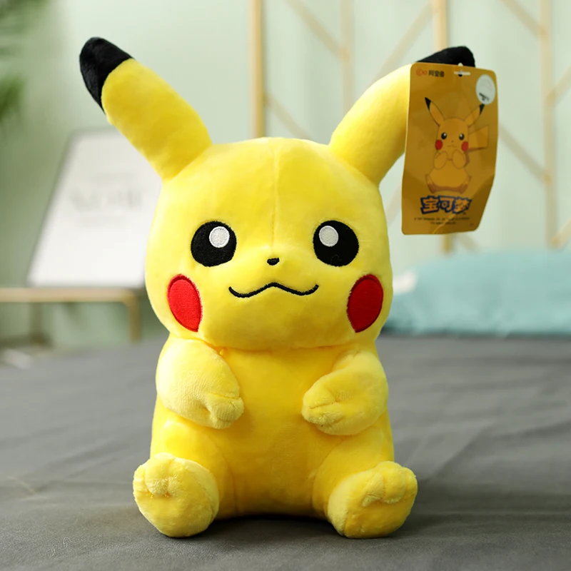 

Pikachus Stuffed Toys Plush Doll Big Size Pillow Bulbasaur Squirtle Pokemoned Charmander Appease Room Decorations Kid Gifts